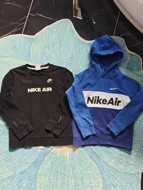Nike Kids' Crewneck Sweater & Hooded Pullover Set - Black & Blue